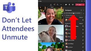 Dont allow attendees to unmute in Microsoft Teams meetings [upl. by Modeste]