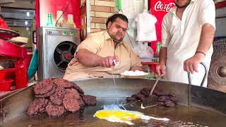 BIG MAN MAKING BIGGEST CHAPLI KABAB  Omaid Khan Chapli Kabab  Big Kababs [upl. by Shifra]