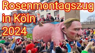 Köln Rosenmontagszug 2024  Karneval in der Südstadt gefilmt mit DJI Osmo Pocket 3 [upl. by Faso440]