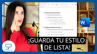 Numeración de TÍTULOS y SUBTÍTULOS MULTINIVEL en Word 2024 ✅ [upl. by Mctyre]