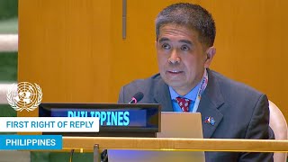 🇵🇭 Philippines  First Right of Reply UN General Debate 79th Session  UNGA [upl. by Crawford419]