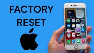 How To Factory Reset iPhone 6S [upl. by Lotty]