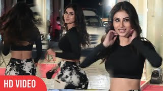 Mouni Roy arrives at Patli Kamariya Song Success Bash [upl. by Yenaled]