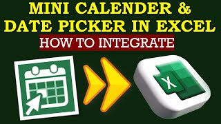 How to Insert a Calendar in Excel the Simplest Way [upl. by Walburga445]