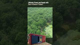 Cabin Shipping Container on 8 Acres Owner Financed for sale in Ozarks huge pond WR37 cabin shorts [upl. by Wyler]