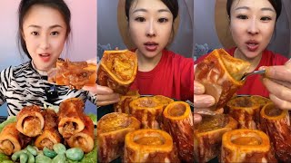 MUKBANG beef bone marrow ASMR  The best of delicious Quing food 1015 [upl. by Aydiv761]