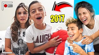 REACTING To Our FIRST EVER YOUTUBE VIDEO SO CRINGE 😂  The Royalty Family [upl. by Soutor]