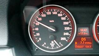 BMW 330d Full acceleration 0100 kmh [upl. by Atnauqal]