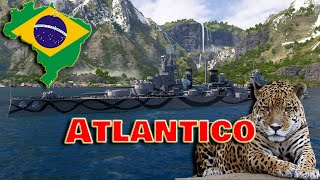 Meet The Atlantico Tier 7 Panamerican Battleship World of Warships Legends [upl. by Nomit]