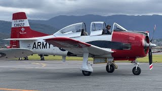 Engine is Difficult to Start at Airshow and Pilot is Embarrassed T28 Trojan [upl. by Bradly425]