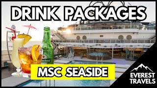 MSC Seaside  Drink Package Guide 2024 [upl. by Odnam370]