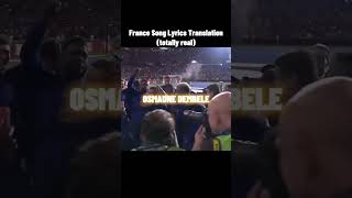 France Song Lyrics Translation shorts football trendingshorts shortvideo [upl. by Haukom]