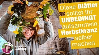 Ist das Herbstdeko oder schon Advent Ideen für Winter Dekokränze aus Laub Einfach selber machen [upl. by Grewitz374]