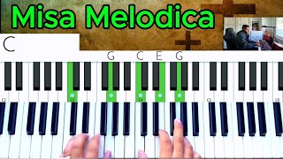 Misa MelodicaSanto Cordero de Dios Piano Tutorial [upl. by Bourgeois]