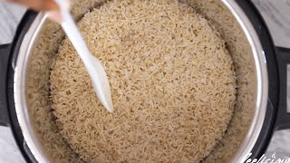 How to Make Brown Rice Fluffy  Stovetop Range [upl. by Doralynne]