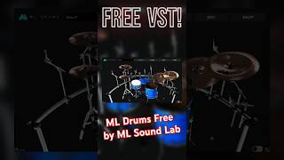 【New Free VST】Best Free Acoustic Drum VST Plugin in 2024 ML Drums Free by ML Sound Lab shorts [upl. by Neomah]