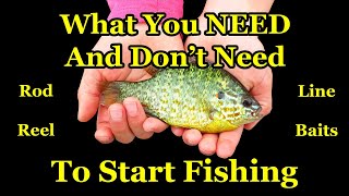 Beginners Guide to Fishing Gear  How to Start Fishing With a Rod and Reel [upl. by Ajnin]