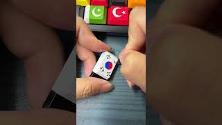 Drawing Korea on the keyboard shorts diy art keyboard tiktok trending fyp country [upl. by Aguayo]