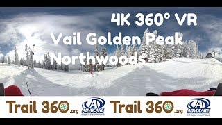 Vail Golden Peak Northwoods  Learning to SkiTrail 360 [upl. by Cornia]