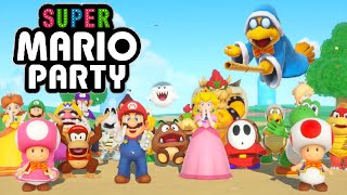 Super Mario Party  Full Game 100 Walkthrough All Gems  4 Players [upl. by Ehcsrop]