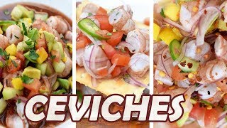 3 RECETAS de CEVICHE Para Lucirse  TOQUE Y SAZÓN [upl. by Emalia]