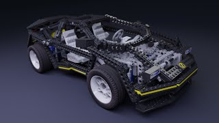 Lego Technic 8880  3D Visualization in Blender [upl. by Nesnaj252]