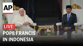 LIVE Pope Francis meets President Joko Widodo in Indonesia [upl. by Ulita293]