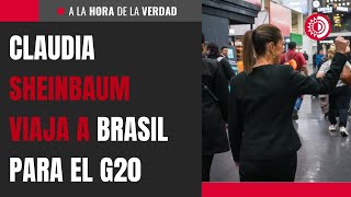 Claudia Sheinbaum viaja a Brasil para el G20 [upl. by Jane]