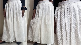 Plated Plazo pant cutting and stitching full tutorial stepbystep ￼😱 [upl. by Morven]