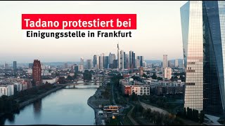 Zweibrücker TadanoMitarbeiter protestieren in Frankfurt bei der Einingungsstelle [upl. by Mila]