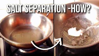 How to separate Salt Solution by Evaporation Science Experiment [upl. by Ahsrav]