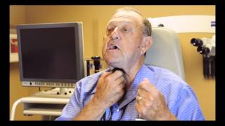 Using an ElectroLarynx Voice and Communication After Laryngectomy  Mr Albert Brooks Story [upl. by Flemings832]