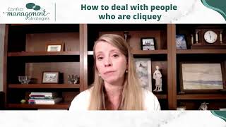 How to deal with people who are cliquey [upl. by Alauqahs875]