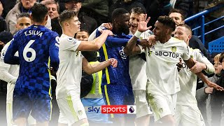 Chelsea and Leeds players brawl at fulltime after late penalty 😳🍿 [upl. by Archibald]