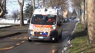 HELLO Ambulanza Seregno Soccorso in emergenza  Italian ambulance in emergency [upl. by Henrique]