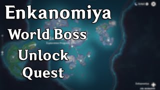 From Dusk to Dawn in Byakuyakoku  Bathysmal Vishap Herd World Boss Quest Guide  Genshin Impact [upl. by Salinas]