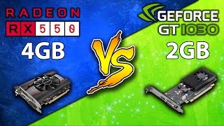 GT 1030 vs RX 550  Pentium G4560  DX11 and DX12 Comparison  Games Benchmark [upl. by Aivek]