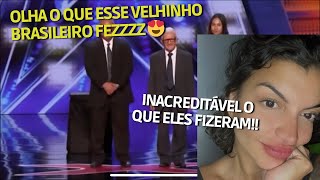 REACT BRASILEIRO NO AMERICAN GOT TALENT [upl. by Siednarb]