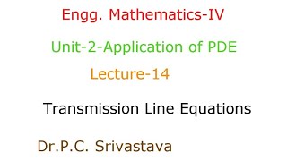 SOLUTION OF transmission line equation AND TELEGRAPH EQUATIONS USING SEPERATION VARIABLES METHOD [upl. by Giselbert895]