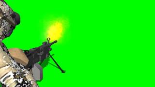 machine gun muzzle flash  soldier  green screen effect [upl. by Monica173]