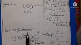 Naphthalene reaction  Addition reaction [upl. by Wilt313]