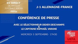 Équipe de France  la conférence de presse de Varane et Deschamps en replay [upl. by Rekoob]