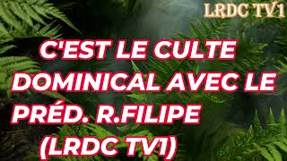 LA PROMESSE DU SAINT ESPRIT CULTE DOMINICAL DU 18082024 AVEC LE PRÉDRFILIPE SUR LRDC TV1culte [upl. by Abbub]