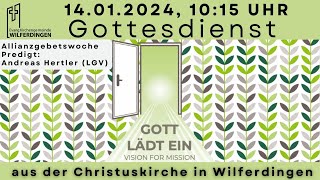 Gottesdienst der Evangelischen Kirchengemeinde Wilferdingen am 1412024 1015 Uhr [upl. by Callery]