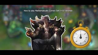 Wild Rift How to play Mathematically Correct Sett in 60 seconds [upl. by Eillat510]