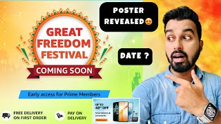 Freedom SALE Poster Revealed😍 Flipkart amp Amazon Great Freedom Festival Sale  Date  Bank Cards [upl. by Earle]