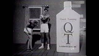 1960s Coppertone QT Quick Tanning Lotion Commercial [upl. by Noda]