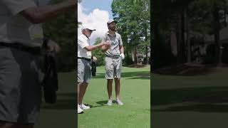 Jeremy Poincenot gets some last practice in at Pinehurst No 6 USAdaptiveOpen [upl. by Tiffanle]