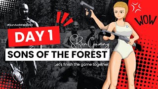 SurvivalWeek is here  Sons Of The Forest  Lets finish the game together  Day1 Solo [upl. by Alfi567]