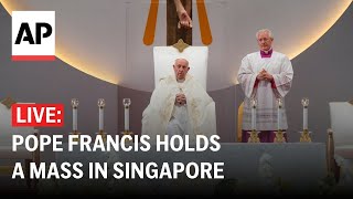 LIVE Pope Francis holds a Mass in Singapore [upl. by Eidurt]